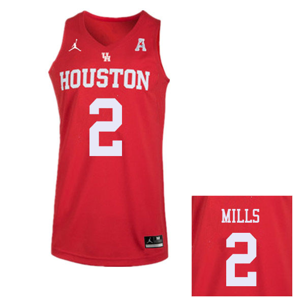 Jordan Brand Men #2 Caleb Mills Houston Cougars College Basketball Jerseys Sale-Red
